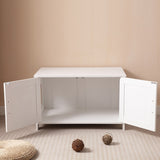 Cat Litter Box Enclosure, Litter Box Furniture Hidden with Barn Door, Wooden Washroom Furniture, 06166559