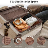 4 Piece Luggage Set Suitcase Set, ABS Hard Shell Lightweight Expandable Travel Luggage with 4 PP313145AAM