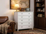 White embossed P2 Particleboard MDF Melamine 80*40*115cm Framed, Double Handles, Five 95142480