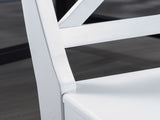 Roshan Farmhouse Acacia Wood Dining Chairs, White 62888.00WHI