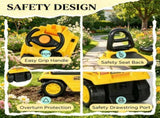 2 in 1 Kids Ride On Digger Tractor Pulling Cart for Outdoor Yard Construction Play 74329799