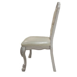 Ivory and Bone White Tufted Side Chair B062P209249