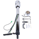 30" GM Steering Column Tilt Automatic No Key Universal W/ 9 Holes Adapter Chrome 57455328