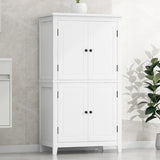 Elegant Bathroom Floor Storage Cabinet, Bathroom Storage Unit, Freestanding Cabinet with 4 Doors, N725P188461K