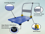 Foldable Platform Push Hand Truck Cart, 880 lbs. Weight Capacity, 2 Swivel Brake Wheels W2916P210410