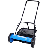14-Inch 5-Blade Push Reel Lawn Mower with Grass Catcher, BLUE COLOR 85771439