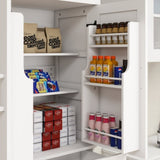 71" Kitchen Pantry Storage Cabinet with 4 Doors,1 Drawer, 2 Adjustable Shelves, 85094334