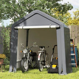 8' x 6.5' Portable Motorcycle Outdoor Storage Shelter,Crafted from 180G PE 16657945