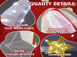 VINGLI 3.7FT Lighted 2D Nativity Scene Outdoor Christmas Decorations, with 170 White LED Lights and 96286424
