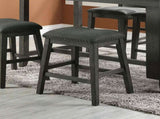 Modern Contemporary Dining Room Furniture Chairs Set of 2 Counter Height High Stools Grey Finish B01164105