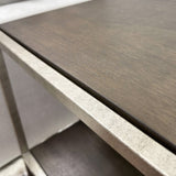 Padena Metal Frame Wood Living Room End Table with Shelf T2574P164788