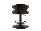 Saby Antique Slate Top Grain Leather Adjustable Stool w/Swivel B2726P618516