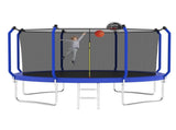 12FT Trampoline with Basketball Hoop, ASTM Approved Reinforced Type Outdoor Trampoline with K1163P317487