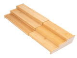 Bamboo Organizers Expandable Spice Rack, 3-Tier, 12.91-22.4x7.67x4.4 in 39354562