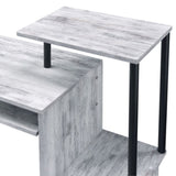 Lyphre Antique White & Black Finish Computer Desk B2726P282405