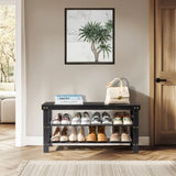 3-Tier Seamless Top Bamboo Shoe Rack 24686137