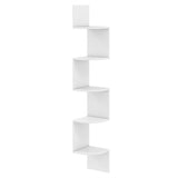 5-layer white wall mounted corner stand/bookshelf 33726356