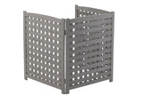 3-Panel Outdoor Air Conditioner Fence Screen, Outside Wood Privacy Fence, 32" W x 38" H W2640P290523