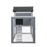 ZNTS Indoor Outdoor Rabbit Hutch, Bunny Cage with Run, Pull Out Tray, Guinea Pig House for Small Animals, W2181P152979