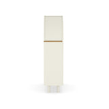 Arched Small Bookcase,Arched Storage Cabinet,Wooden Modern Arched Top Bookshelf 3 Shelves,White 11796895