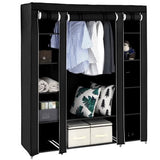 ZNTS 69" Portable Clothes Closet Wardrobe Storage Organizer with Non-Woven Fabric Quick and Easy to 39176847