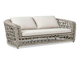 Everly 63.5" Woven Frame Barrel Deep Seating Patio Loveseat Sofa, Oat Beige Axroma Olefin B2719P245983