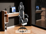 Ergonomic Video Gamer Chairs,Computer Gaming Chairs with Massage Lumbar Support and footrest,Racing W2367P551870
