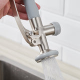 Commercial Kitchen Faucet Pull Down Sprayer Brushed Nickel,Single Handle Kitchen Sink Faucet W1932P172291