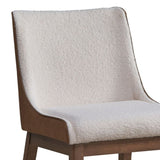 White and Brown Side Chair B062P209258