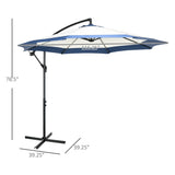 ZNTS Outdoor beach umbrella /Cantilever Umbrella （Prohibited by WalMart） 32763936