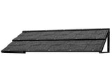 52"x18" Black Awning, Iron Frame, Corrugated Steel Tile Coating 04235187