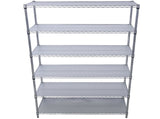6 Tier 6000lbs Capacity NSF Metal Shelf Wire Shelving Unit, Heavy Duty Adjustable Storage Rack with W465142123