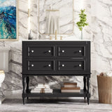 36" Bathroom Vanity Cabinet Sink Combo Set, Undermount Ceramic Sink, Free Standing Vanity Set N710P250654B