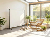 5.9ft Freestanding Outdoor Privacy Screen UPF30 Room Divider Panel, Beige 93497290