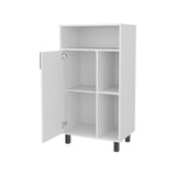 FM FURNITURE Blackwater Cabinet with Open Storage and 1 Door, White B128P301382