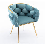 Luxury modern simple leisure velvet single sofa chair bedroom lazy person household dresser stool W1170109326