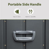 160 Gallon Outdoor Storage Deck Box Waterproof, Large Patio Storage Bin for Outside Cushions, Throw W1859131834