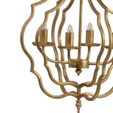 4 - Light Metal Chandelier, Hanging Light Fixture with Adjustable Chain for Kitchen Dining Room W2078138917