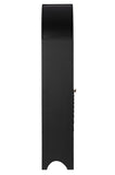61" Tall Arched Cabinets,Bookcase with storage,Mid-Century Modern 5-Tier Bookshelf with Door,Black W3123P333693