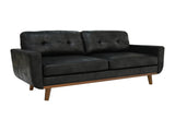 65-inch Modern Minimalist Two-Seater Sofa, featuring breathable Foil fabric and solid wood legs W5568P478823