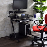 Black Gaming Desk with Keyboard Tray B062P209330