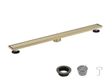 36 Inch Linear Shower Drain with 2-in-1 Flat & Tile Insert Removable Cover, 304 Stainless Steel with 52064185