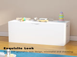 Kids Toy Storage Organizer with Rolling Drawer Modern Wooden Toy Chest with Wheels, Large Pull-Out 36026039