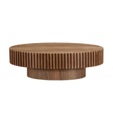Modern Handcraft Drum Table Length 43.7 inch Ellipse Table for Living Room,Oval Small W2582P251185