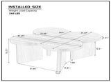 Modern Butterfly MDF Coffee Table, Used In Living Rooms, Bedrooms, Offices, With A Butterfly Shaped W876P353938