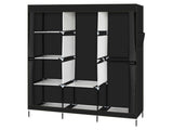 71" Portable Closet Wardrobe Clothes Rack Storage Organizer with Shelf Black 43726129