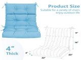 High Back Chairs Set of 2, Waterproof Outdoor Rocking Chair with Ties, Rocking Chair 78696942