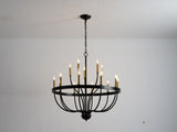18-Light Chandelier Industrial Iron Candle Chandelier Modern Suspended Farmhouse Pendant Light W5008P479819