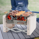 ZNTS Outdoor BBQ Grill Beige 04276993