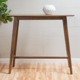 ZNTS Wood Bar Table, Natural Walnut Finish, 17.72 in x 47.24 in x 42.01 in 58918.00